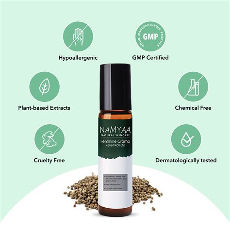 Buy Feminine Cramp Relief Roll-On for Period Pain – Namyaa Skincare