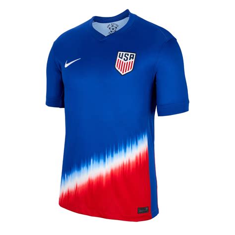 Nike Men's USA 2024/25 Away Jersey Blue/Red - Azteca Soccer