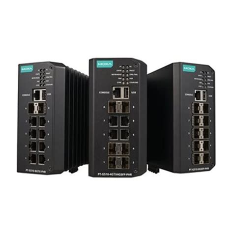 PT-G510-8GTX-PHR-HV MOXA | MOXA PT-G510-8GTX-PHR-HV, Managed 10 Port ...