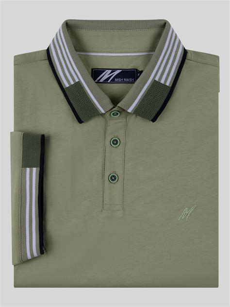 Regular Fit Oslo Pale Green Cotton Jersey Polo | Polo t shirt design ...