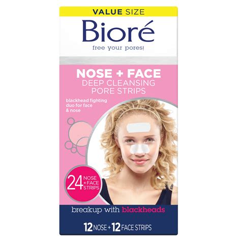Biore Original Deep Cleansing Pore Strips, Cleanser and Facial ...