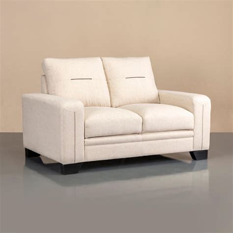Buy Helios Quebec Nxt Fabric 2-Seater Sofa - Beige from Helios by Home ...