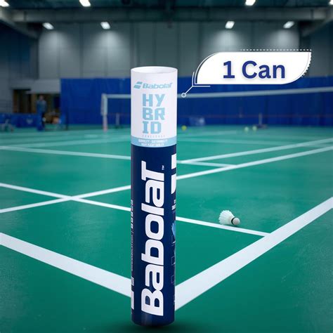 Babolat Hybrid Badminton Shuttlecock – 12 Pieces (Pack of 1 ...