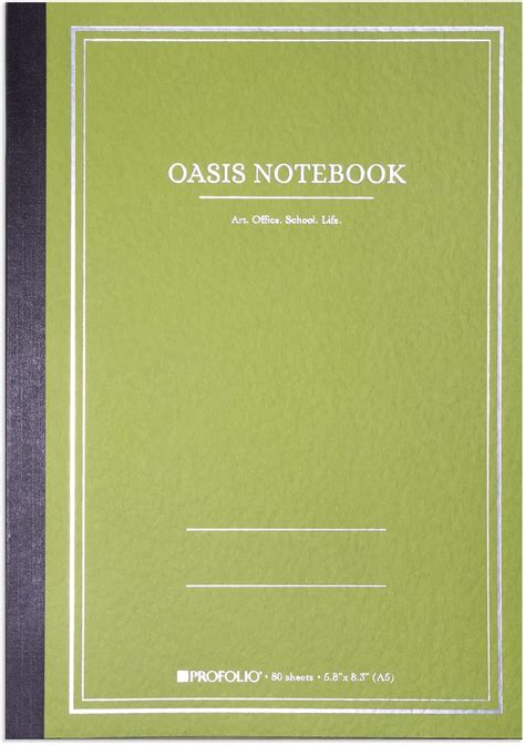 Buy Itoya ProFolio Oasis Notebook - A5 Avocado Notebook Journal - Lined ...