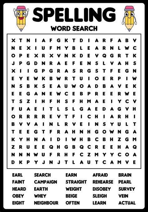 4th Grade Word Search - 10 Free PDF Printables | Printablee