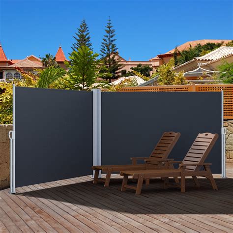 Dextrus 275''X 71'' Retractable Side Screen, Folding Privacy Fence, UV ...