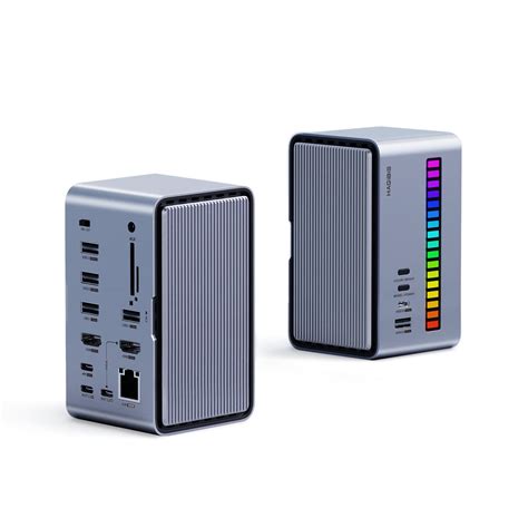 Buy Hagibis USB C Docking Station Dual Monitor, LED Strip Light USB-C ...