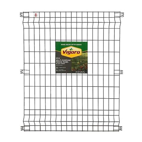 Vigoro Multi-Purpose No Dig Black Fence Panel 44.1 in. H x India | Ubuy