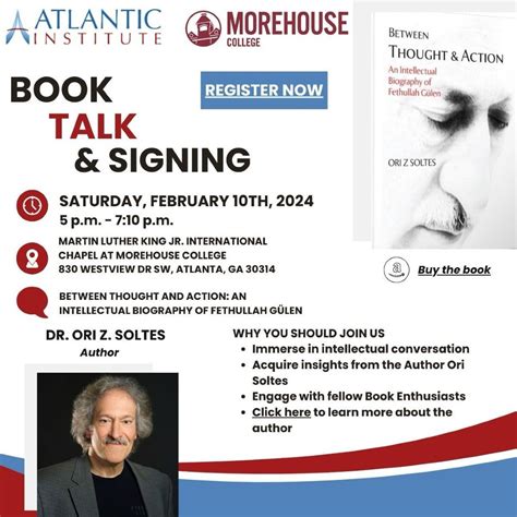 Book Talk & Signing with Dr. Ori Z Soltes @MoreHouse College , MARTIN ...