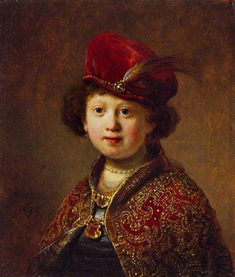 Рембрандт ван Рейн - Мальчик в причудливом костюме (мастерская ...