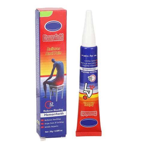 Crema para tratamiento de hemorroides, pomada calmante rápida para síntomas de hemorroides, para ...