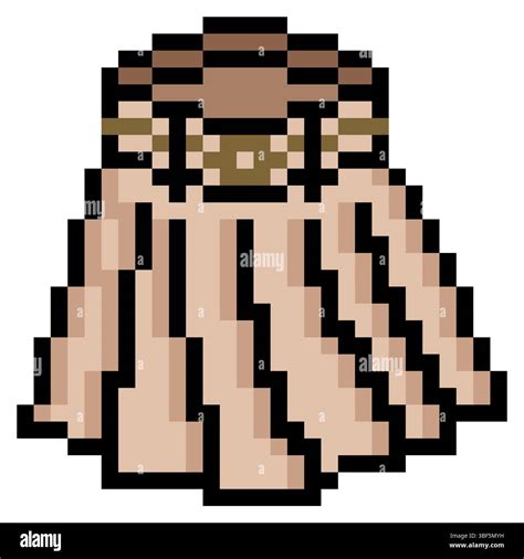 Pleated skirt with pixel art Stock Vector Image & Art - Alamy