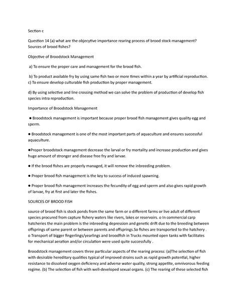Section c - question based - Section c Question 14 (a) what are the ...