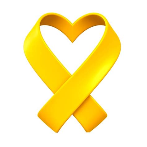 Suicide prevention yellow ribbon | Premium Photo