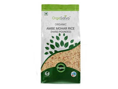 Organic Ambe Mohar Rice (Hand Pounded) (OrgaSatva)