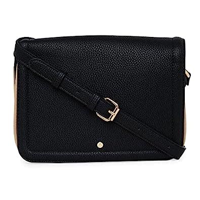 Accessorize London Women'S Faux Leather Black Tara Triple Compartment ...