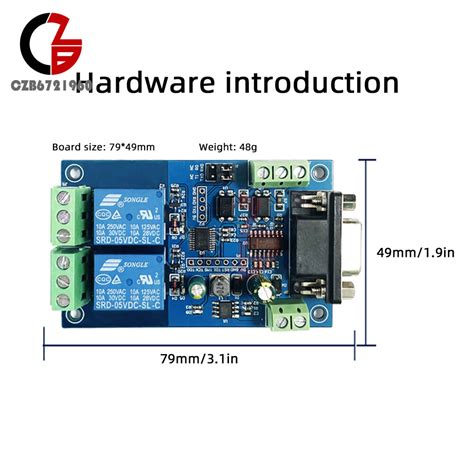 1x Modbus-Rtu 1/2 Channel DC7V-24V Relay Module | Ubuy India