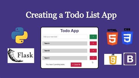 To Do List App Python Project 的图像结果