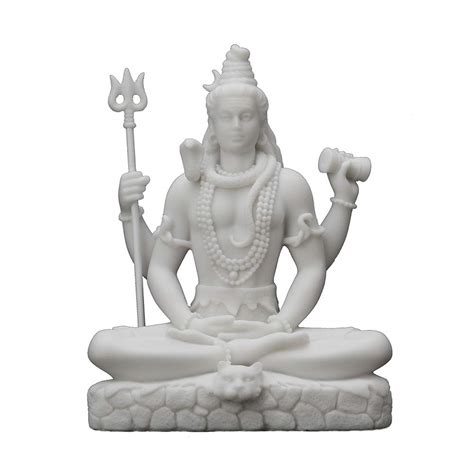 Veronese Design 6 1/8" Tall Resin Cast Marble Finish Meditating Shiva ...