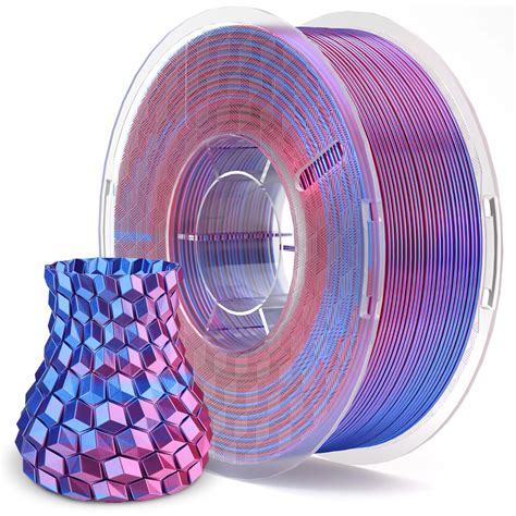 ELEGOO Silk PLA Filaments (Silk Blue Purple): High-Quality, Glossy 3D ...