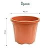 Ugaoo UV Treated Large Plant Pots for Big Size Plants (16 inch Brown ...