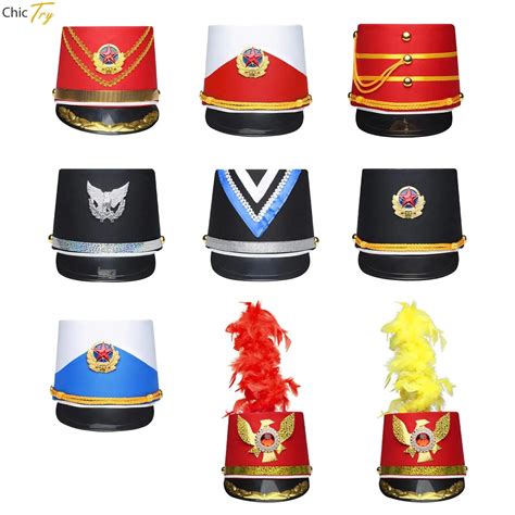 Drum-Major-Hat-Soldier-Hat-Marching-Band-Hat-Nutcrackers-Hat-Children ...