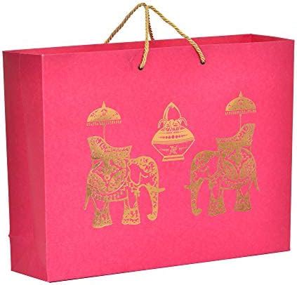 PPJ ® - PAPER CARRY BAG (FOIL PRINTED), 16 Inch X 4 Inch X 12 Inch ...
