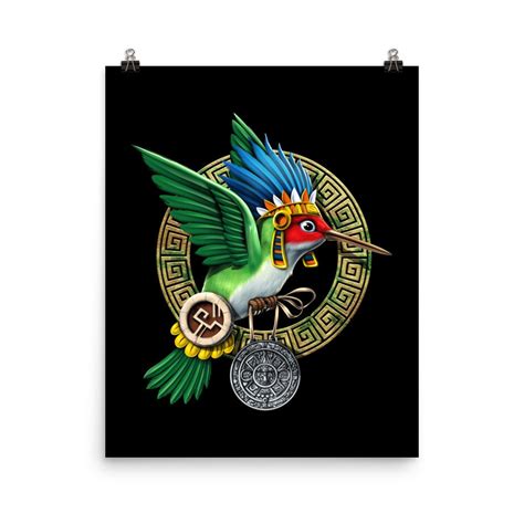 Image result for Hummingbird God Aztec