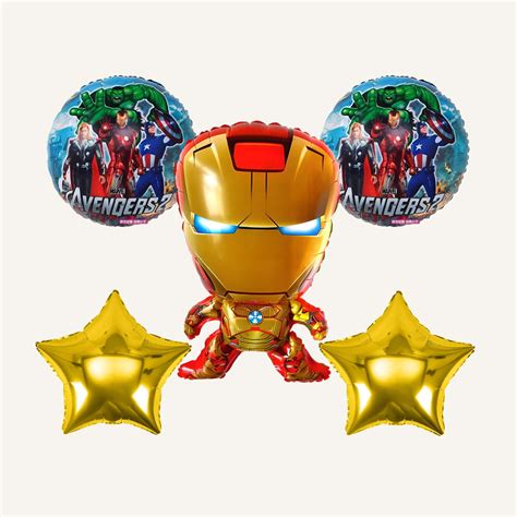 Iron man foil balloon decoration set