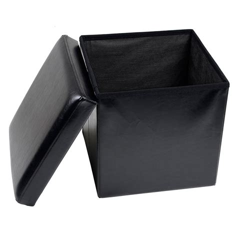 VIPREKHO Seat Storage Stool Ottoman Book Organizer Chair Footrest for ...