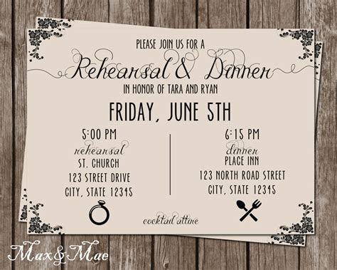 Do You Send Invitations For Wedding Rehearsal Dinner at Troy Jenkins blog