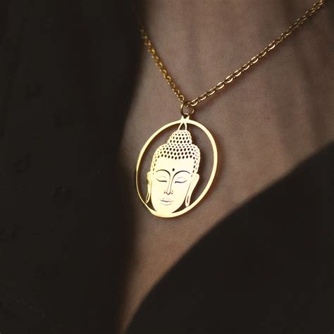PERSONALIZED GOLD PLATED BUDDHA NECKLACE – artsy-store-9