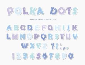 KD polka dots style alphabets Sticker Poster|| Paper Print ...