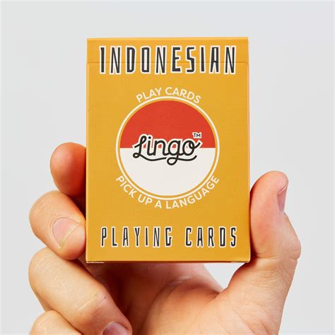 Buy Indonesian Flashcards - Playing Cards For Beginners To Learn ...