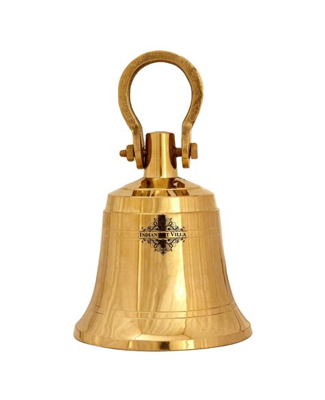Handmade Brass Pooja Bell Ghanti With Screw For Pujan Purpose , Spirit ...