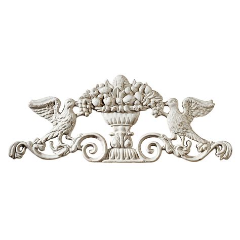 Design Toscano Urn Ornamental Architectural Pediment Wall Art : Amazon ...