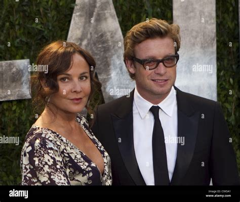 Simon baker and his wife rebecca rigg hi-res stock photography and ...