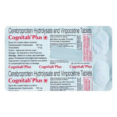 Cognitab Plus Tablet | Uses, Side Effects, Price | Apollo Pharmacy