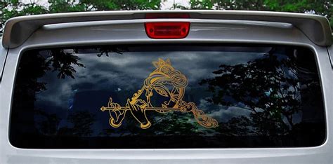 Krishna with Flute Car Rear Glass Sticker – WallDesign