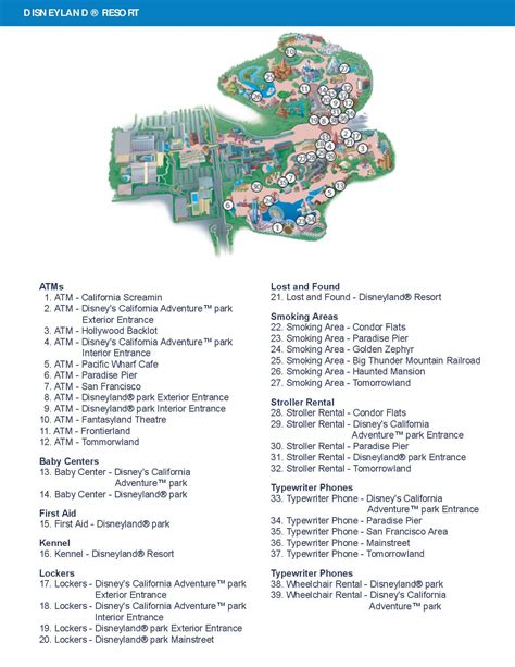 Free Printable Disneyland Map Your Park Guide - Printables for Everyone