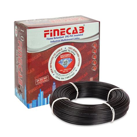 Buy FINECAB PVC Insulated FR Wire 1.5 Sq mm Wire (Black) at Amazon.in
