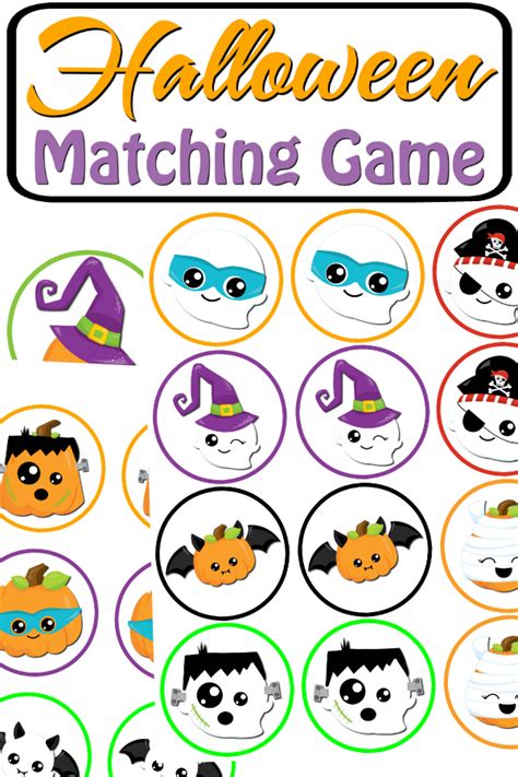 Halloween Matching Game Printable - Real And Quirky