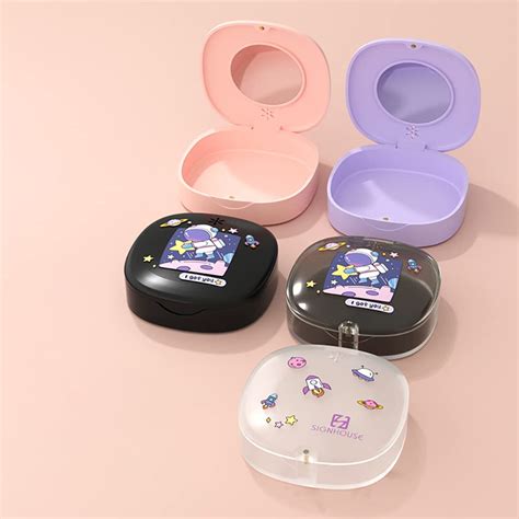 Buy Denture Case, Mouth Guard Case, Denture Bath Box Cup with ...