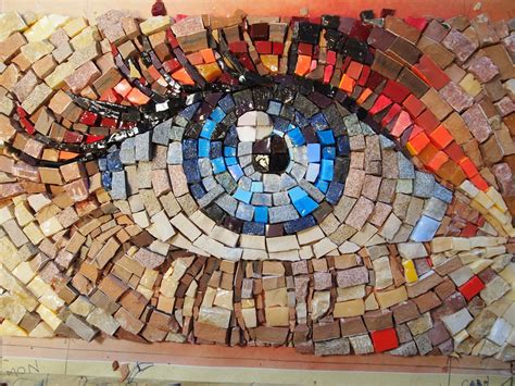 Mosaic eye | Mosaic art, Mosaic garden art, Mosaic portrait
