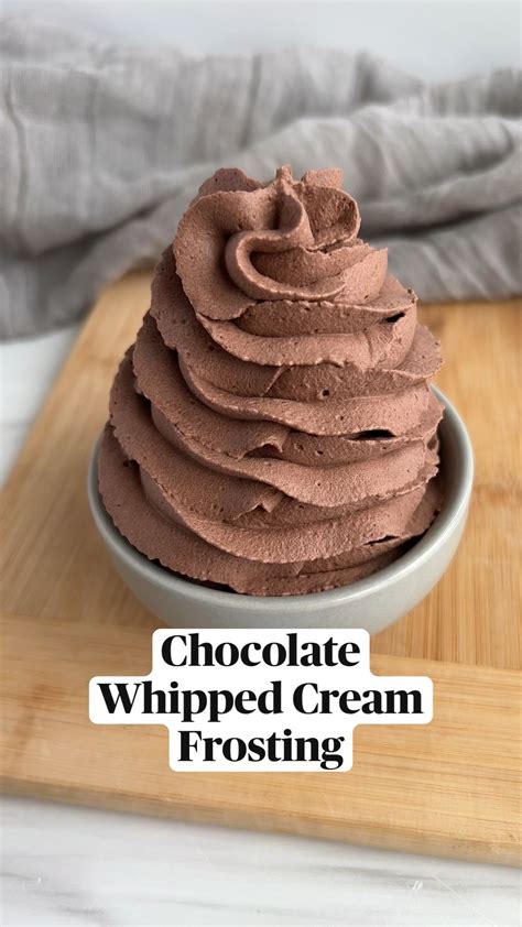 Chocolate whipped cream – Artofit