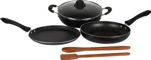 Sunflame NON STICK Induction Bottom Non-Stick Coated Cookware Set Price ...