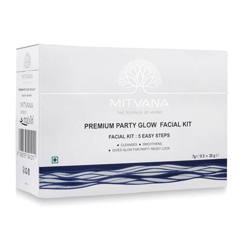 MITVANA Premium Party Glow Facial Kit for Clean Bright Radiant Skin| 5 ...