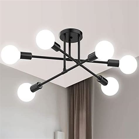 Buy LIODOR Metal 6-Light Chandeliers Ceiling Light Pendant jhumar for ...