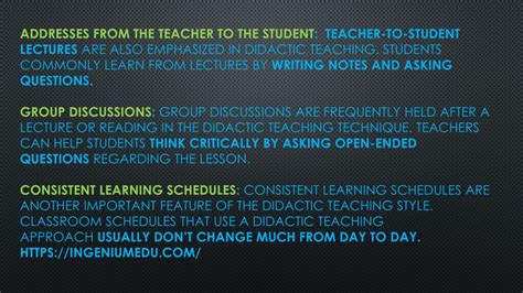 Image result for Picture of Didactic Teaching Approach