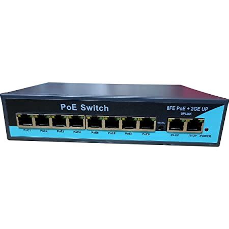 Hanutech Poe Switch | 8 Port Poe Switch| Poe Switch 8 Port Rj45(10 ...